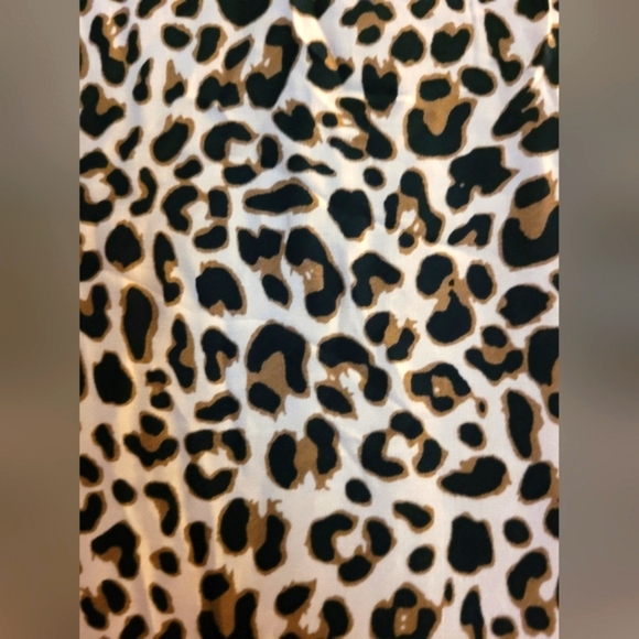 Loralette Smock Cheetah Dress with Fitted 3/4 Sleeves By City Chic - Picture 9 of 10